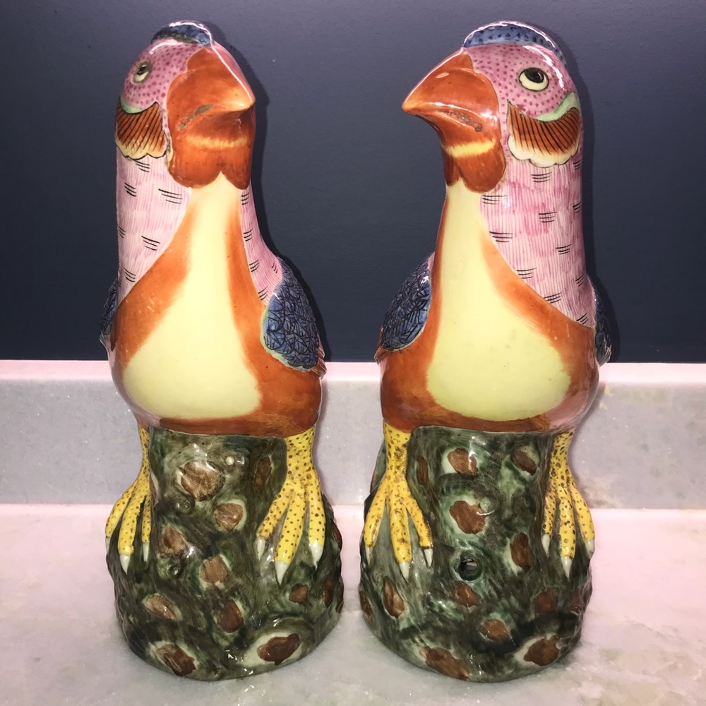 VTG XL Chinoiserie Birds - Picture 7 of 10